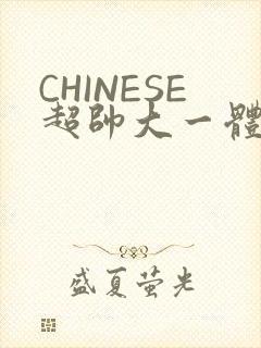 CHINESE超帅大一体育系精牛