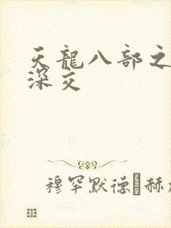 天龙八部之极乐深交封面