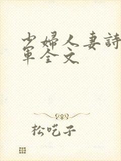 少妇人妻诗雨小军全文