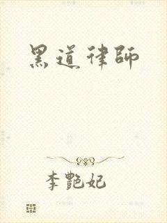 黑道律师封面