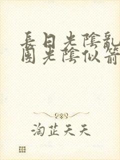 长日光阴乱作一团光阴似箭眇眇封面