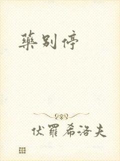 药别停封面