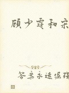 顾少霆和宋斯曼