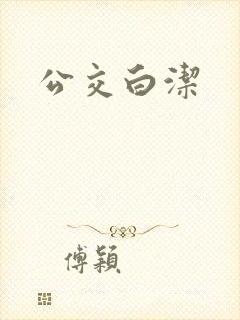 公交白洁封面
