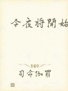 今夜将开始小说