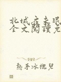 北城夜未眠小说全文阅读免费