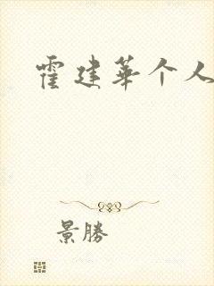 霍建华个人简历