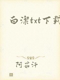 白洁txt下载