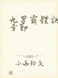 九星霸体诀最近章节
