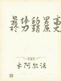 最棒的男高中生于刀鞘原文阅读封面