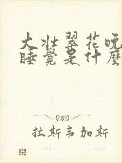 大壮翠花晚上不睡觉是什么电视剧