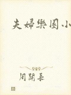 夫妇乐园小说