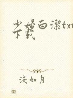 少妇白洁txt下载