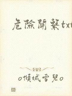 危险关系txt封面