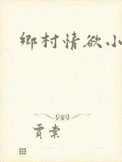 乡村情欲小说