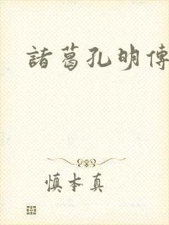 诸葛孔明传