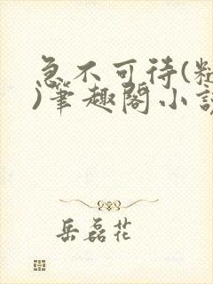 急不可待(糙汉)笔趣阁小说内容封面