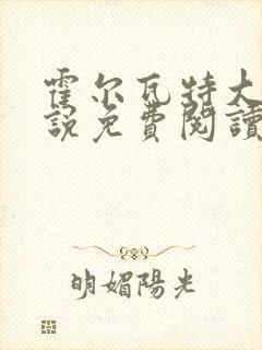 霍尔瓦特大街小说免费阅读封面