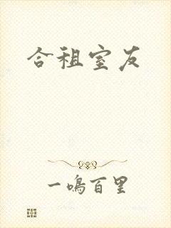 合租室友封面