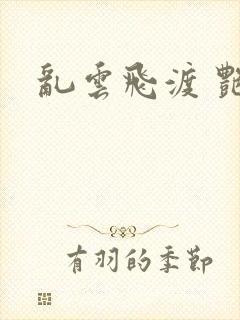 乱云飞渡 艳姨封面