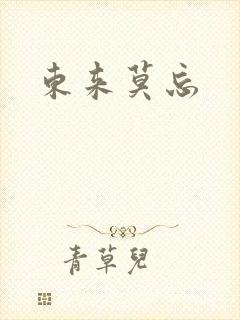 东来莫忘封面