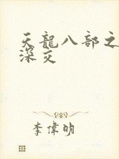 天龙八部之极乐深交封面