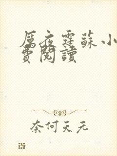 厉夜霆苏小汐免费阅读