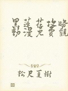 黑莲花攻略手册动漫免费观看完整版