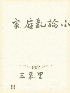 家庭乱论小说封面