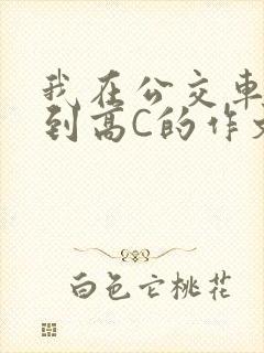 我在公交车上弄到高C的作文