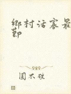 乡村活寡最新章节