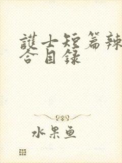 护士短篇辣文集合目录封面