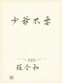 少爷不要