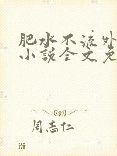 肥水不流外人田小说全文免费阅读全本免