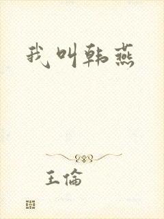 我叫韩燕封面