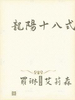 龙阳十八式封面