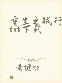 重生之贼行天下txt下载