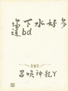 你下水好多下水道bd