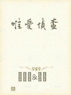 唯爱侦查