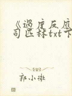 《过度反应》阿司匹林txt下载封面