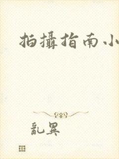 拍摄指南小说封面