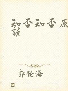 知否知否原著小说