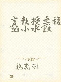 言教授要稳住肉馅小水饺封面
