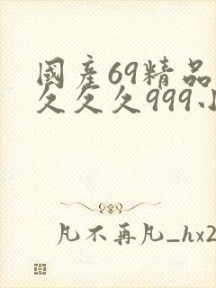 国产69精品久久久久999小说