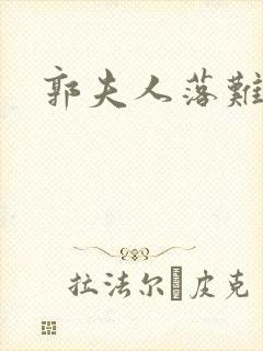 郭夫人落难记封面