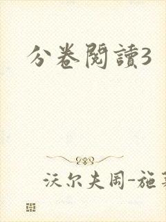 分卷阅读3