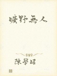 旷野无人封面