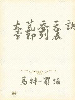太荒吞天诀最新章节列表封面