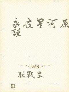 永夜星河原著小说封面