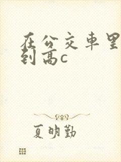 在公交车里c弄到高c